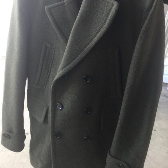 ❌. SOLD ❌ Hugo Boss Pea Coat 40R Retail $745 - Picture 4 of 7